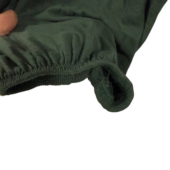 Nation LTD Dolly Smocked Shoulder‎ V-Neck Tee in Evergreen Size XL - Picture 4 of 8